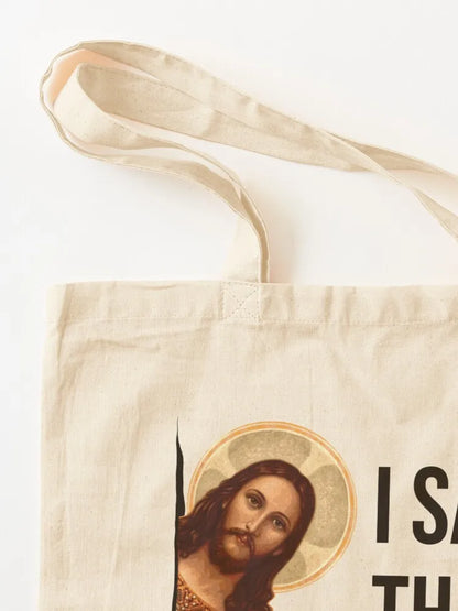 "I Saw That" Canvas Tote