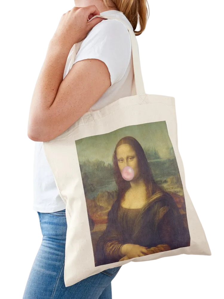 Mona Lisa Canvas Tote